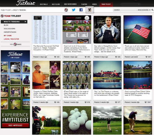 Titleist Social Hub