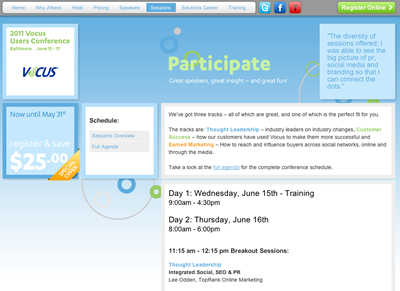 Vocus User's Conference