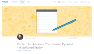 Moz Whiteboard Friday Video Transcription