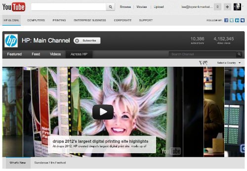 HP YouTube Channel