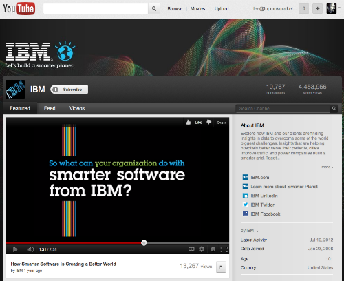 IBM YouTube Channel