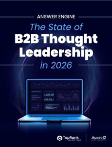 Download PDF B2B Thought Leadership Research Report 2026