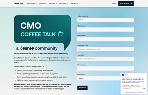 6sense CMO Coffee Talk