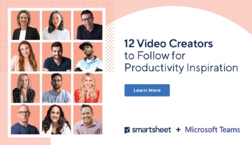 smartsheet - microsoft teams b2b influencer marketing 