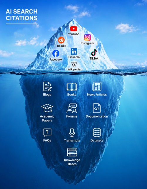 AI search iceberg