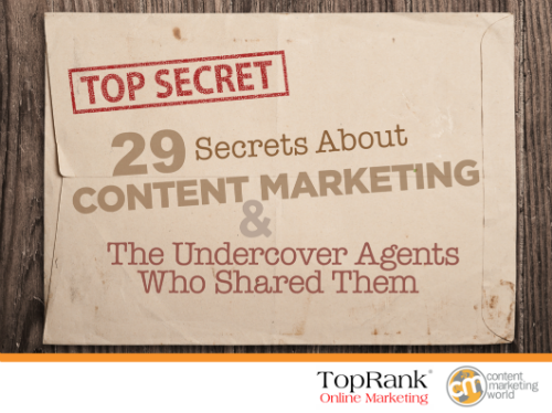 29 Content Marketing Secrets and the Secret Agents Who Shared Them