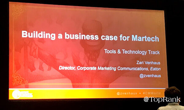 Zari Venhaus’s Framework for Gaining Executive Buy-In for Marketing Technology #CMWorld